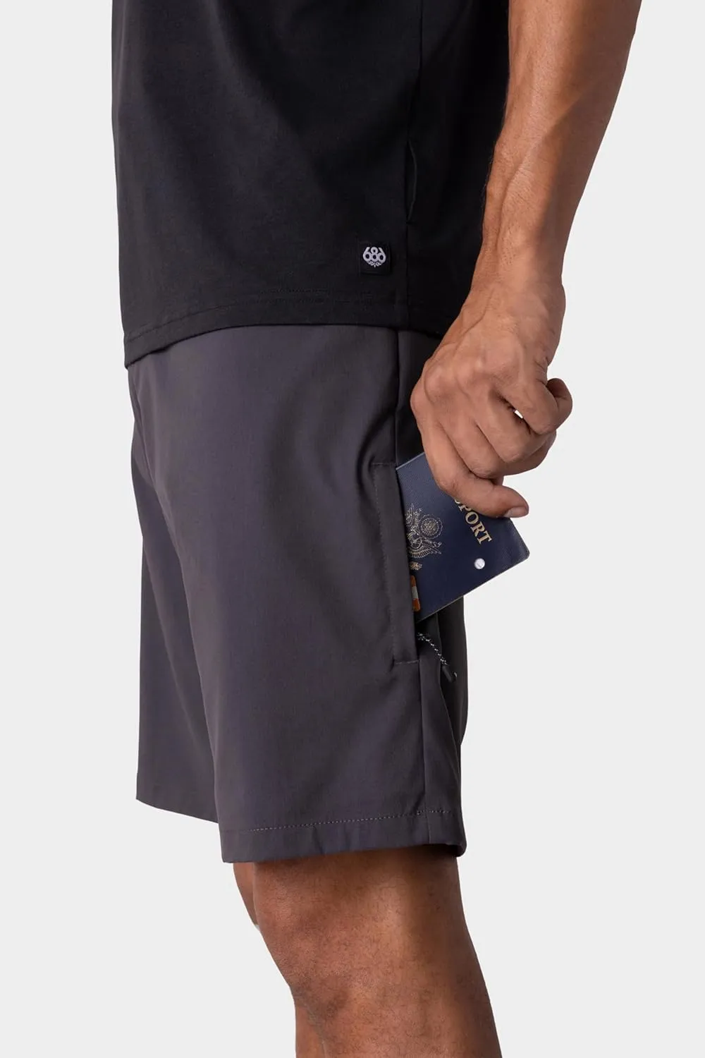 686 Men's Everywhere Hybrid Short - Relaxed Fit - Quick-Drying Classic Shorts - 10 Pocket Design
