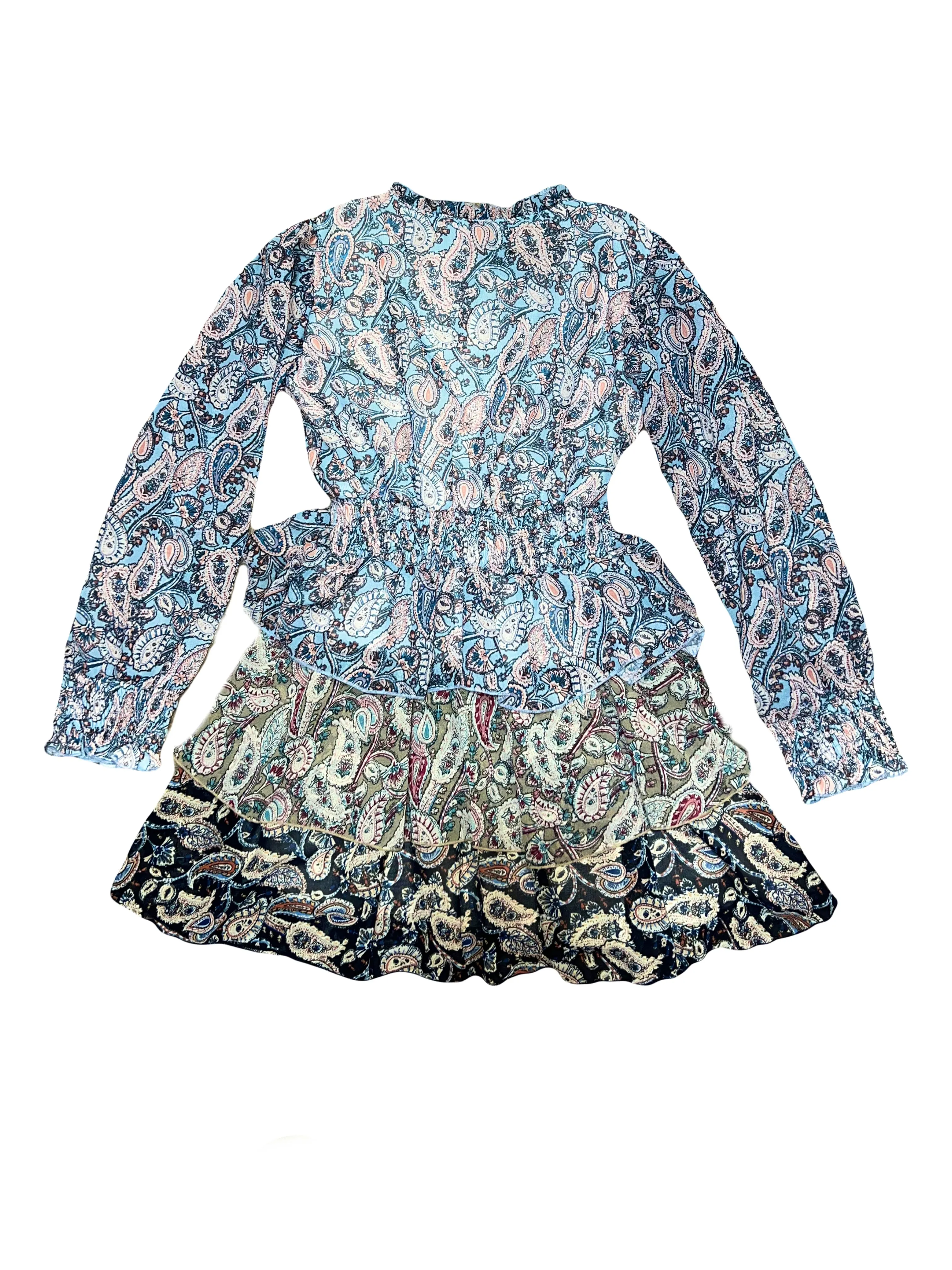 Aqua Paisley Dress