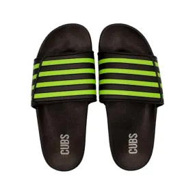 Birght Green/Black Stripes Slide