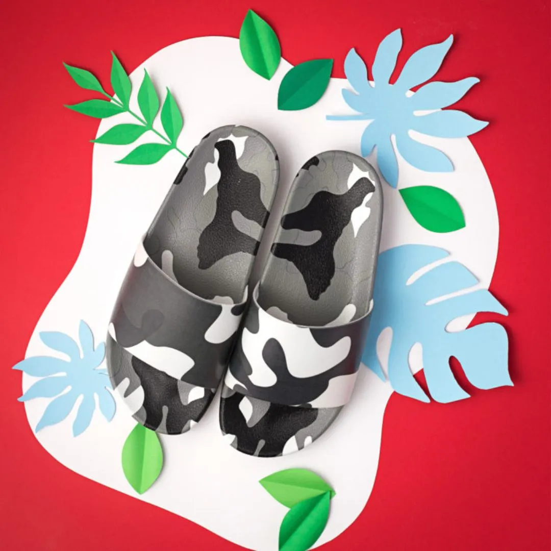 Camo Black Slides