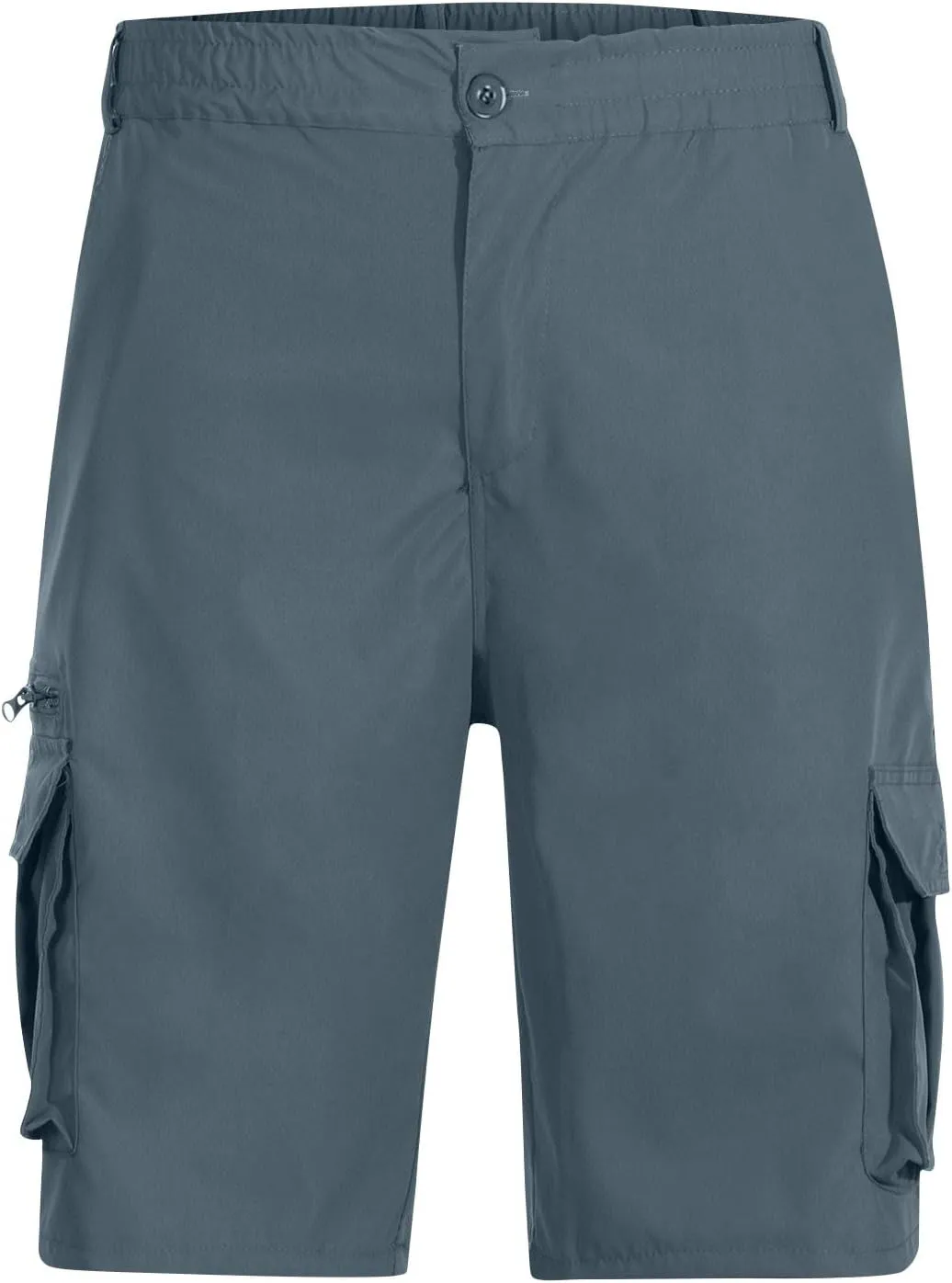 Cargo Shorts for Men Relaxed Fit Elastic Waist Bermuda Shorts Lightweight Multi-Pockets Casual Cargo Shorts