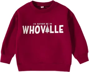 Christmas Outfit Toddler Baby Girl Pink Sweatshirt Long Sleeve Crewneck Pullover Xmas Santa Shirt Tops Winter Clothes