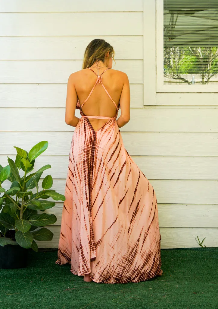 Desert Rose Hand-Dyed Maxi Dress