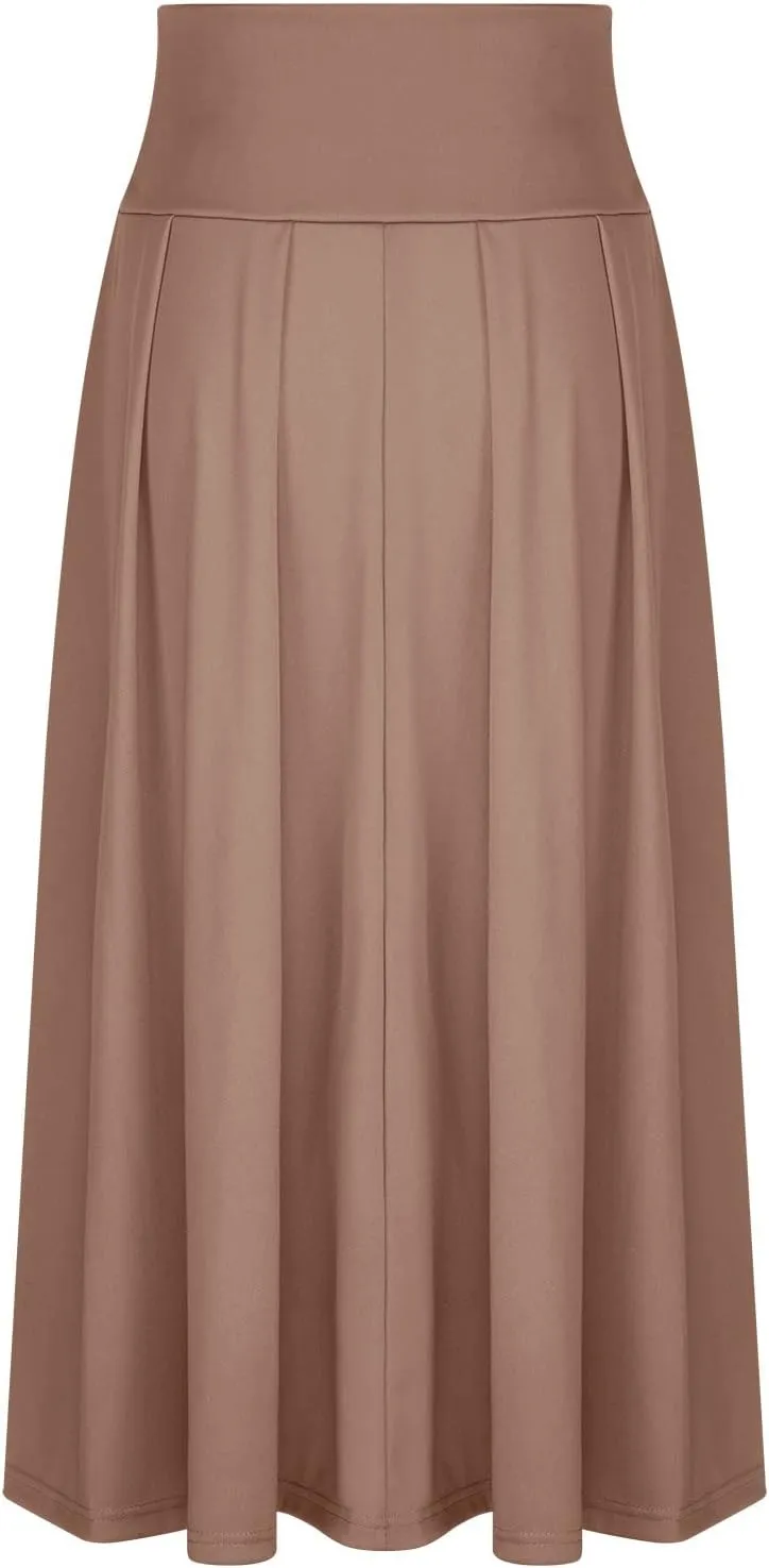 Elegant High Waisted Skirts for Women Plus Size Stretchy Business Work Maxi Skirt A Line Office Dress