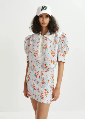 Eshusan Floral Mini Skirt