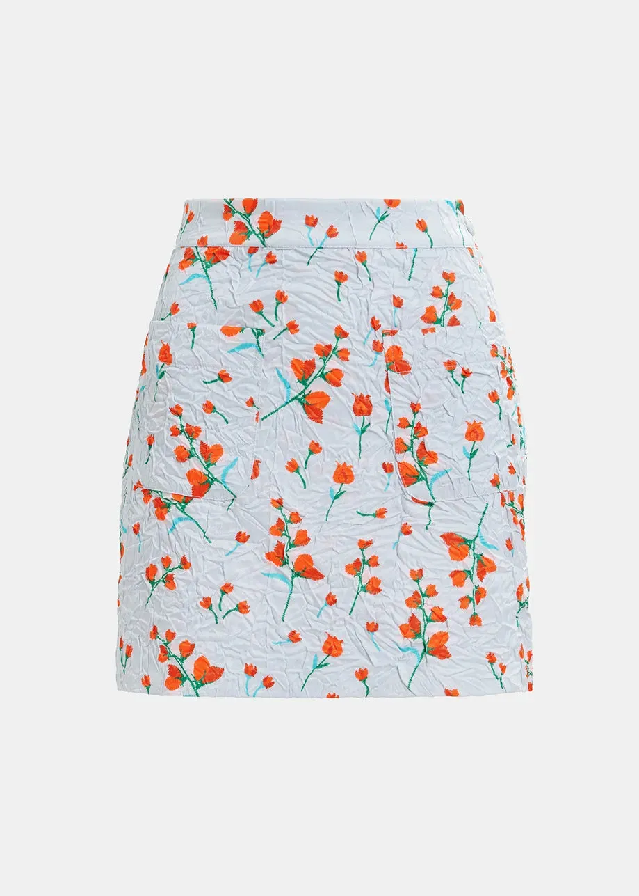 Eshusan Floral Mini Skirt