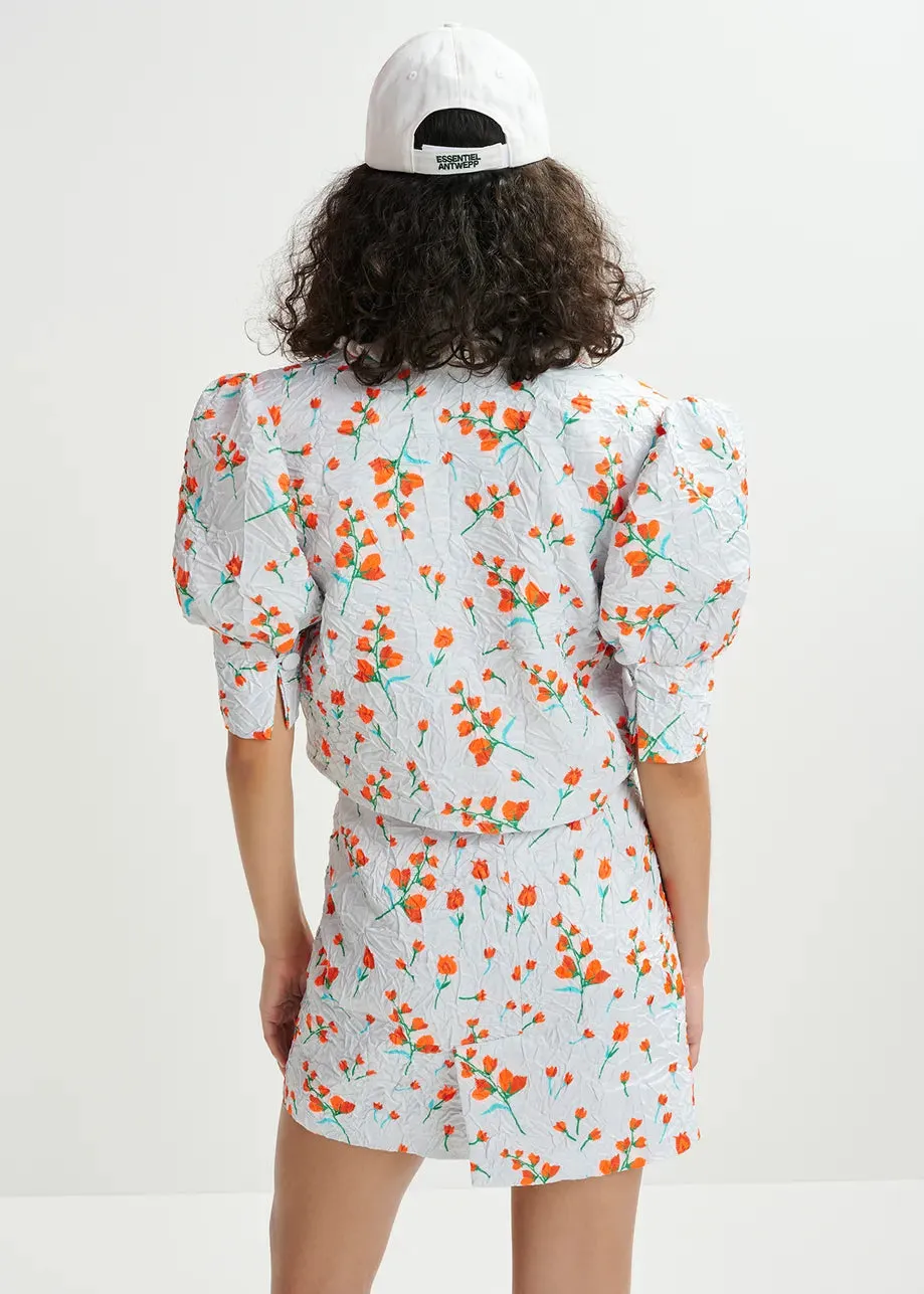 Eshusan Floral Mini Skirt