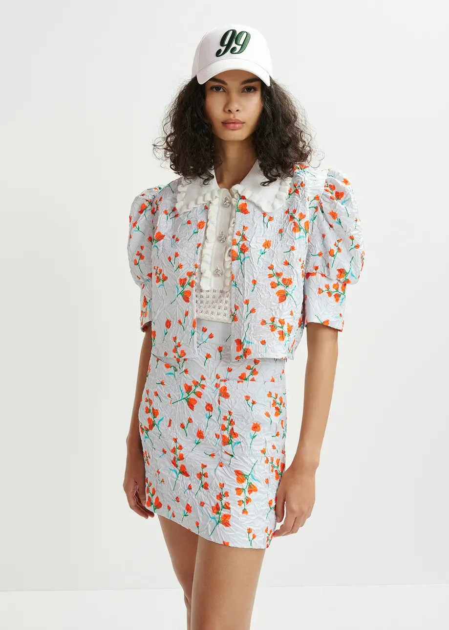 Eshusan Floral Mini Skirt