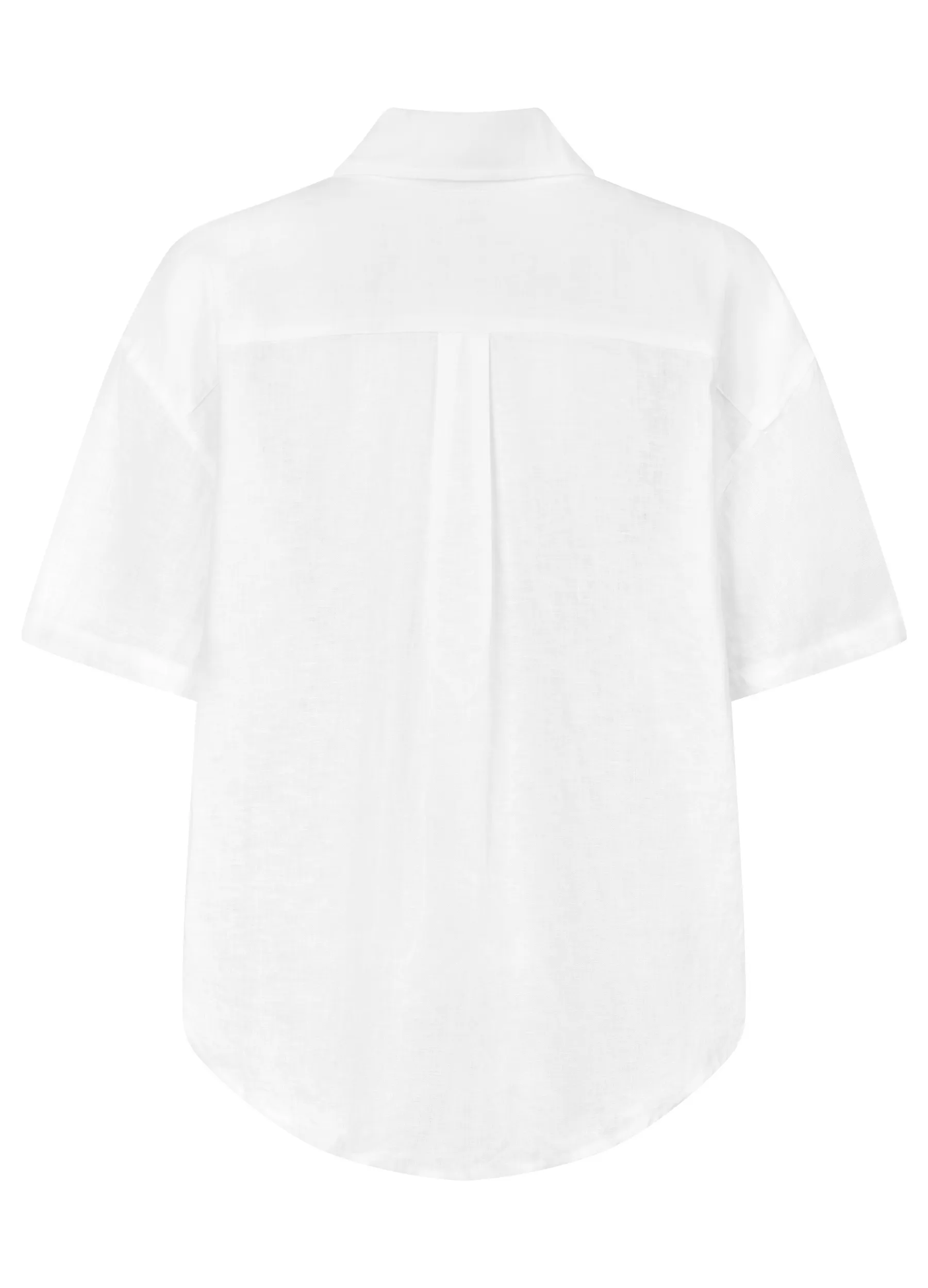 ESTL - Short Sleeve Lucinda Linen Shirt - White