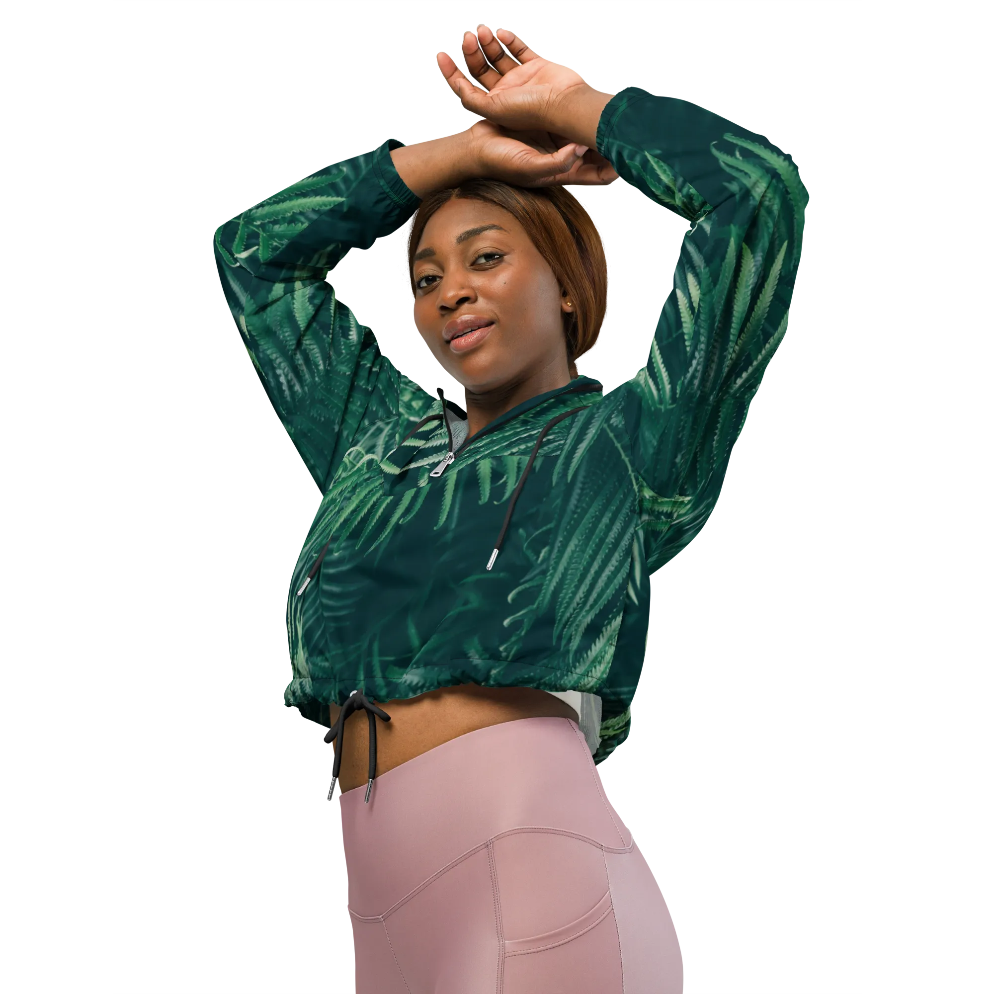 Everything is fern Women’s cropped windbreaker