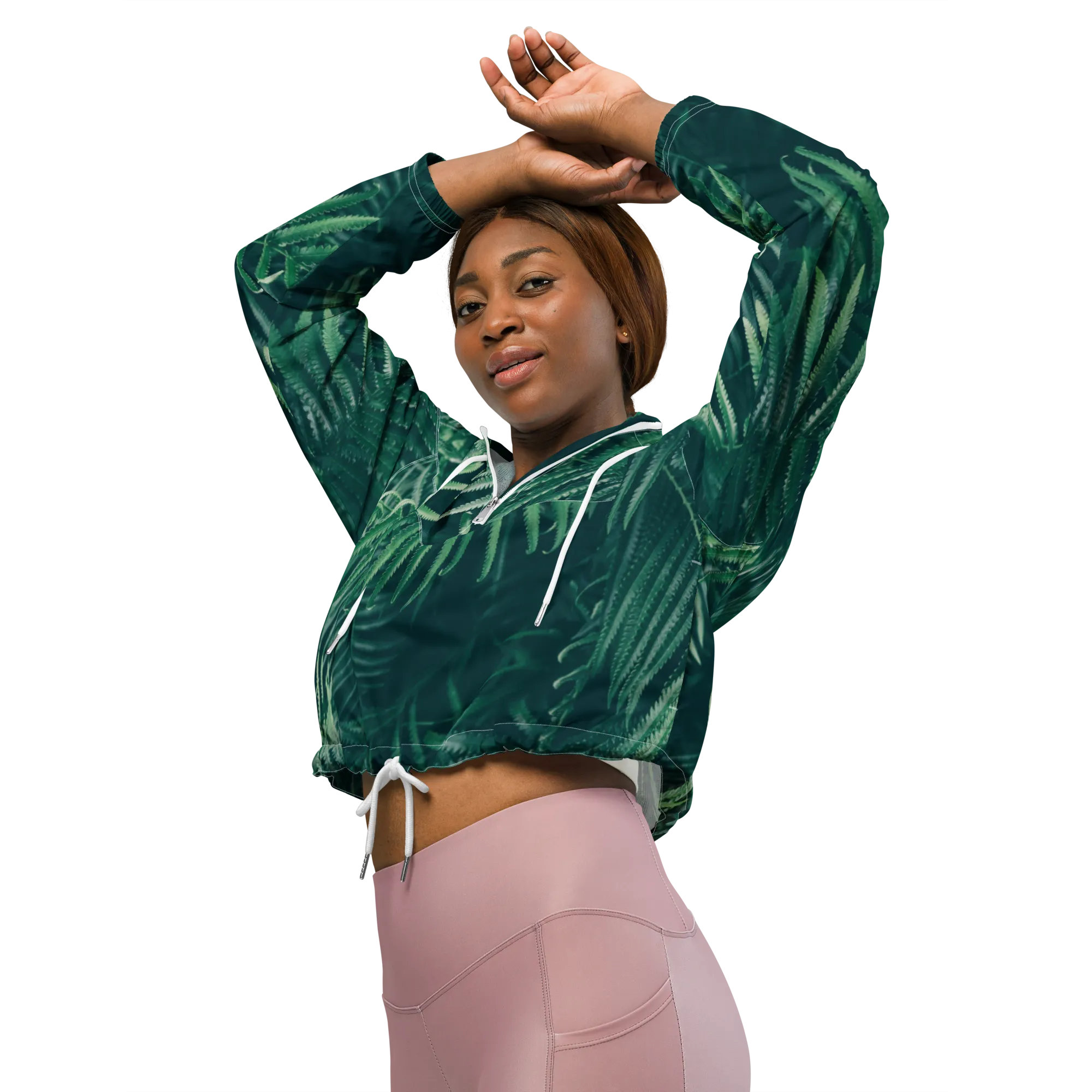 Everything is fern Women’s cropped windbreaker