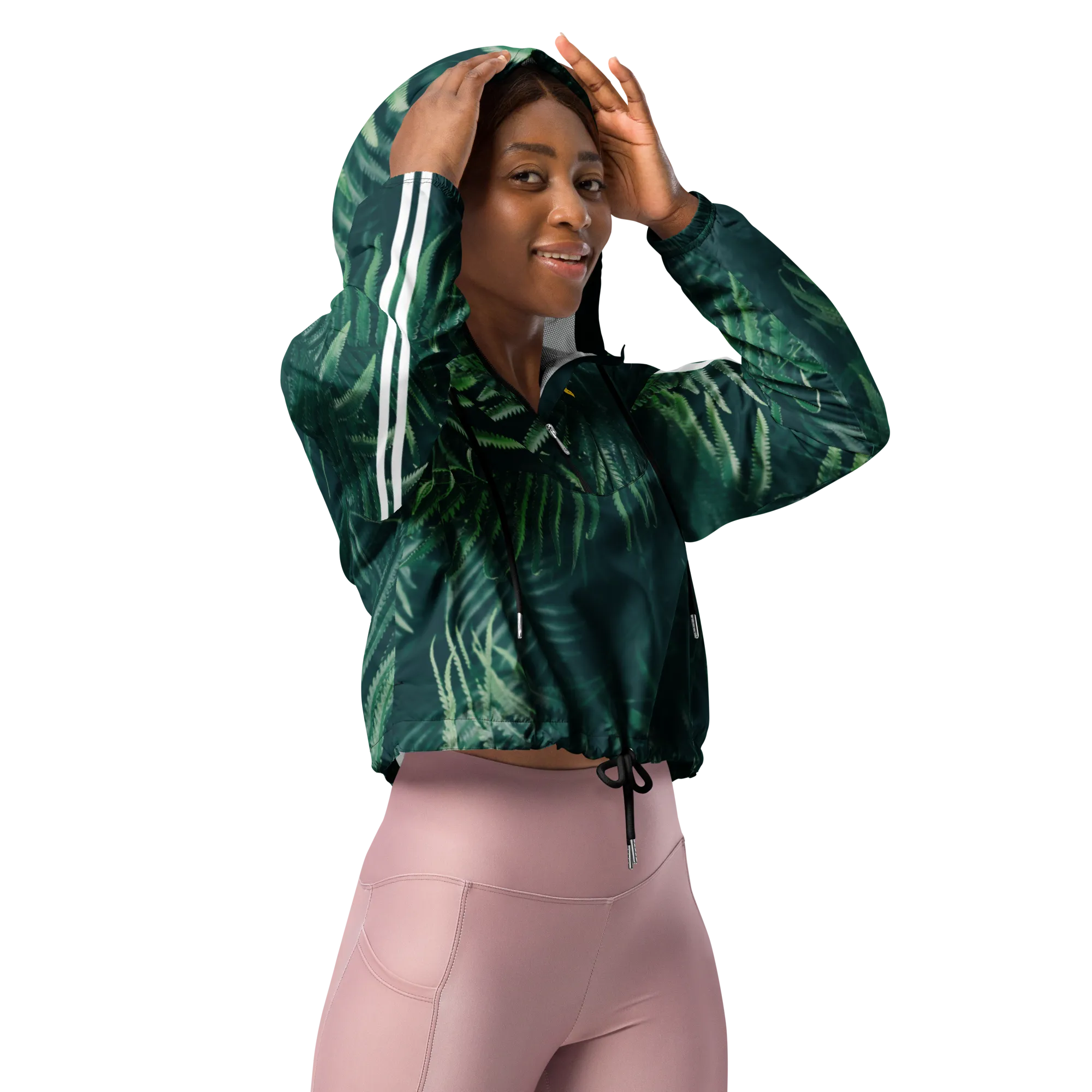 Everything is fern Women’s cropped windbreaker