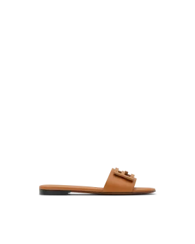 FF Baguette Leather Slides