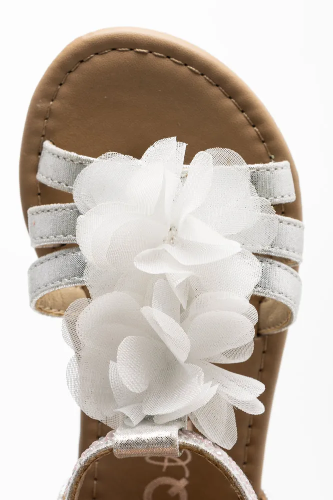Flower Sandal Silver