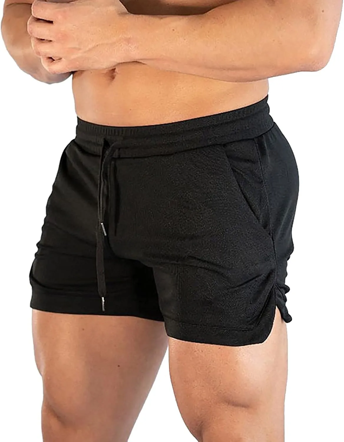 Lastesso Mens Workout Shorts 5 Inch Inseam Athletic Shorts Quick Dry Lightweight Running Shorts with Pockets Relaxed Jogger