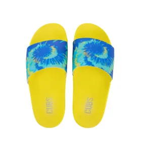 Lemon Tree Tie Dye Slides