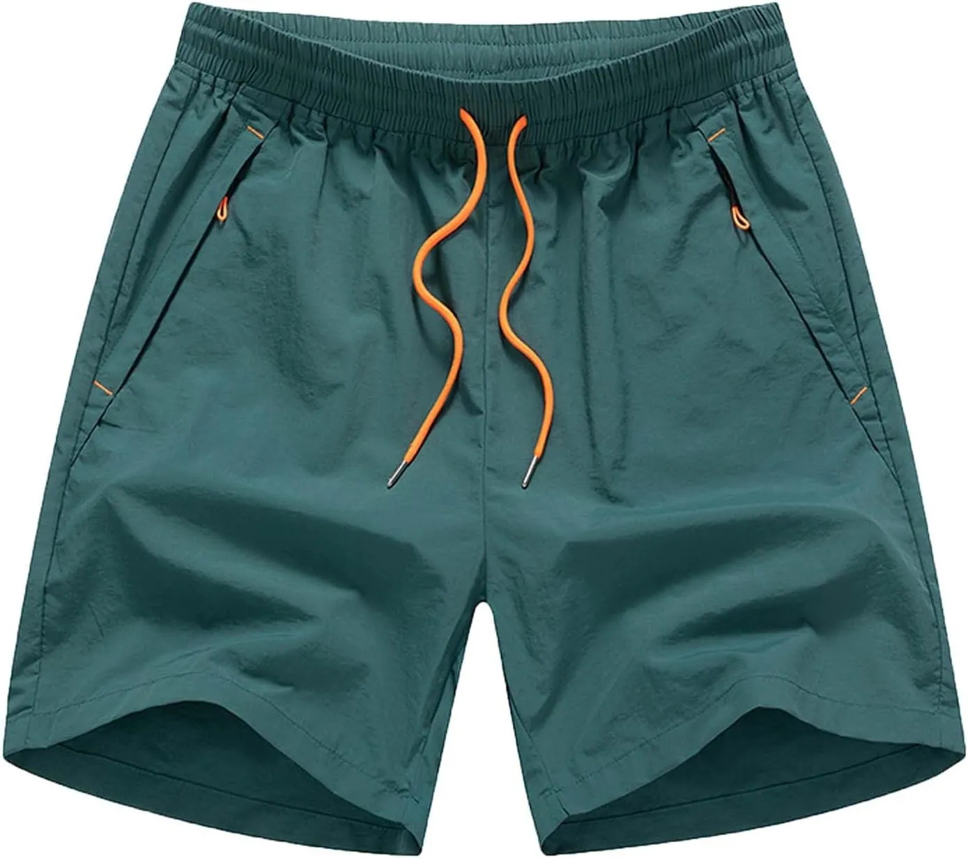 Mens Casual Elastic Waist Short Relaxed Drawstring Cargo Stretch Short Workout Lightweight Shorts