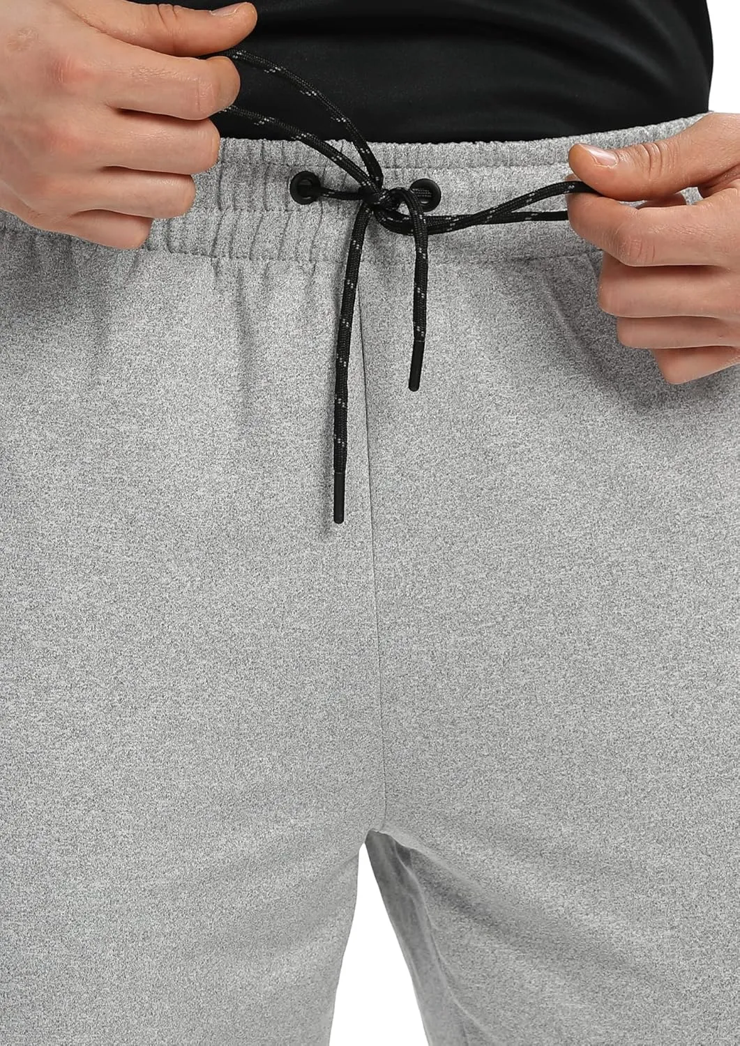 Men's Jogger Sweatpants with Zipper Pockets Track Joggers Workout Gym Sweat Pants for Men(1 Pack/2 Pack)