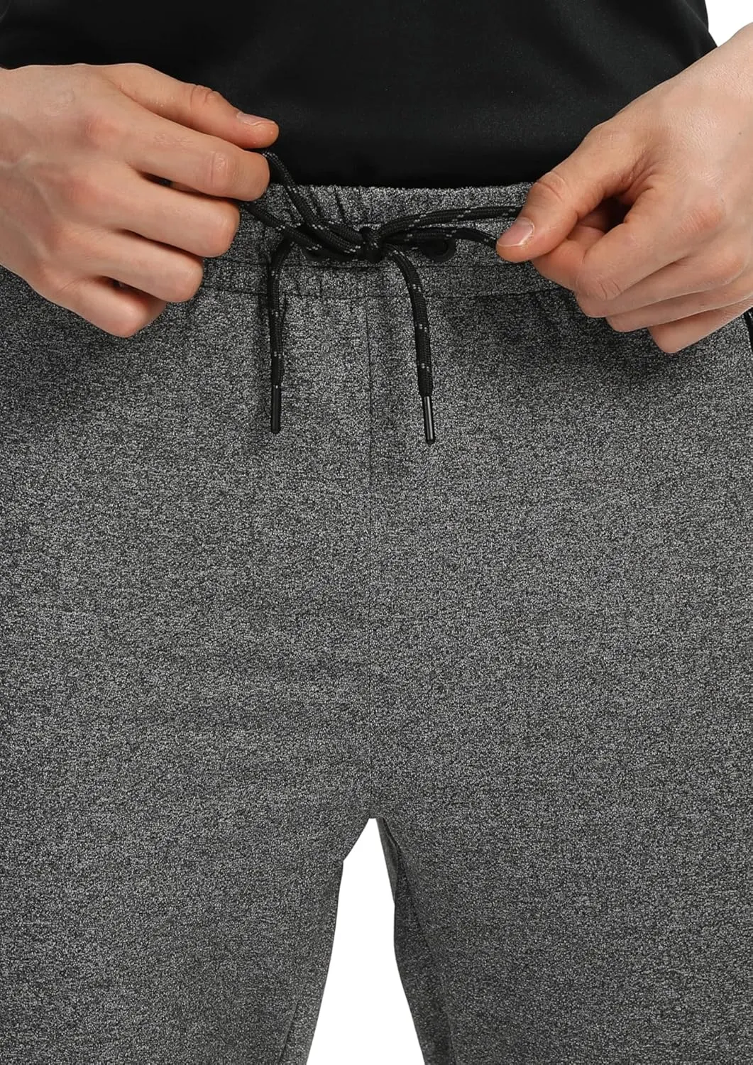 Men's Jogger Sweatpants with Zipper Pockets Track Joggers Workout Gym Sweat Pants for Men(1 Pack/2 Pack)
