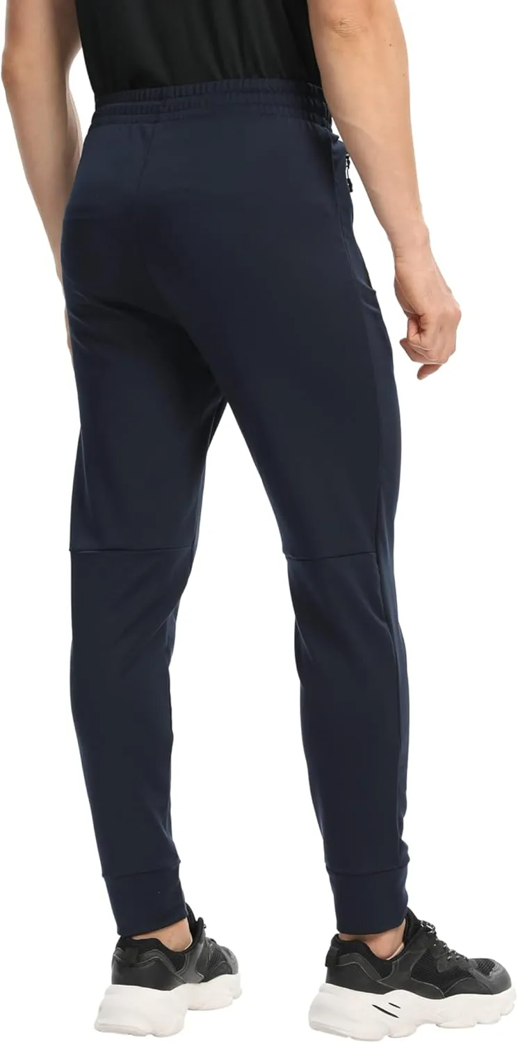 Men's Jogger Sweatpants with Zipper Pockets Track Joggers Workout Gym Sweat Pants for Men(1 Pack/2 Pack)
