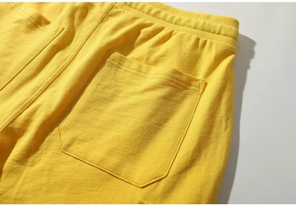 Mens Shorts Athletic Cotton Relaxed Fit Shorts Comfy Cargo Shorts Wide Leg Men Summer Beach Shorts Multic-Pocket Loose
