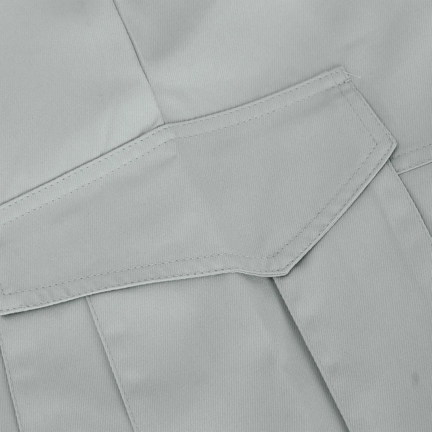 Mens Shorts Cargo Twill Cotton Shorts Relaxed Fit Men Running Hiking Shorts Casual Shorts Elastic Waist Multic-Pocket
