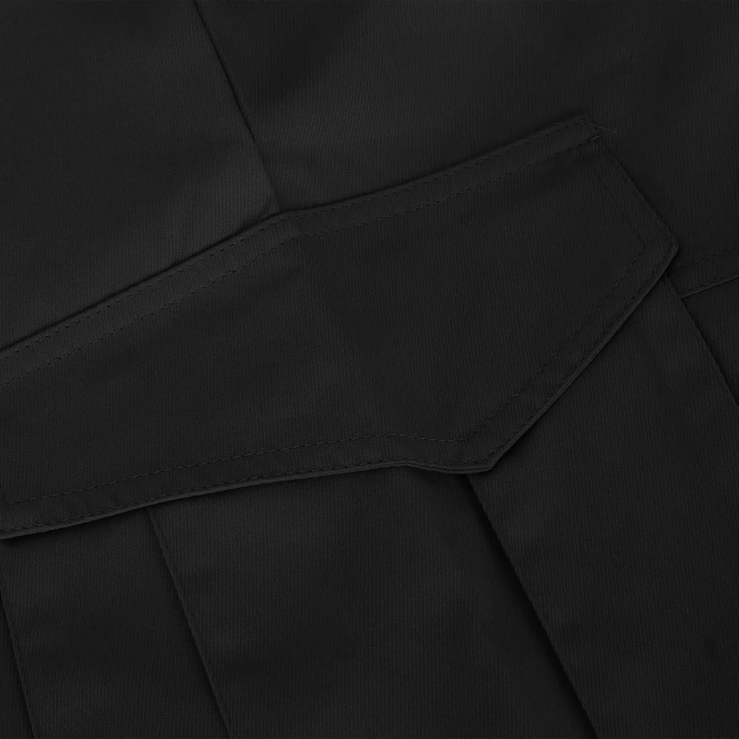 Mens Shorts Cargo Twill Cotton Shorts Relaxed Fit Men Running Hiking Shorts Casual Shorts Elastic Waist Multic-Pocket