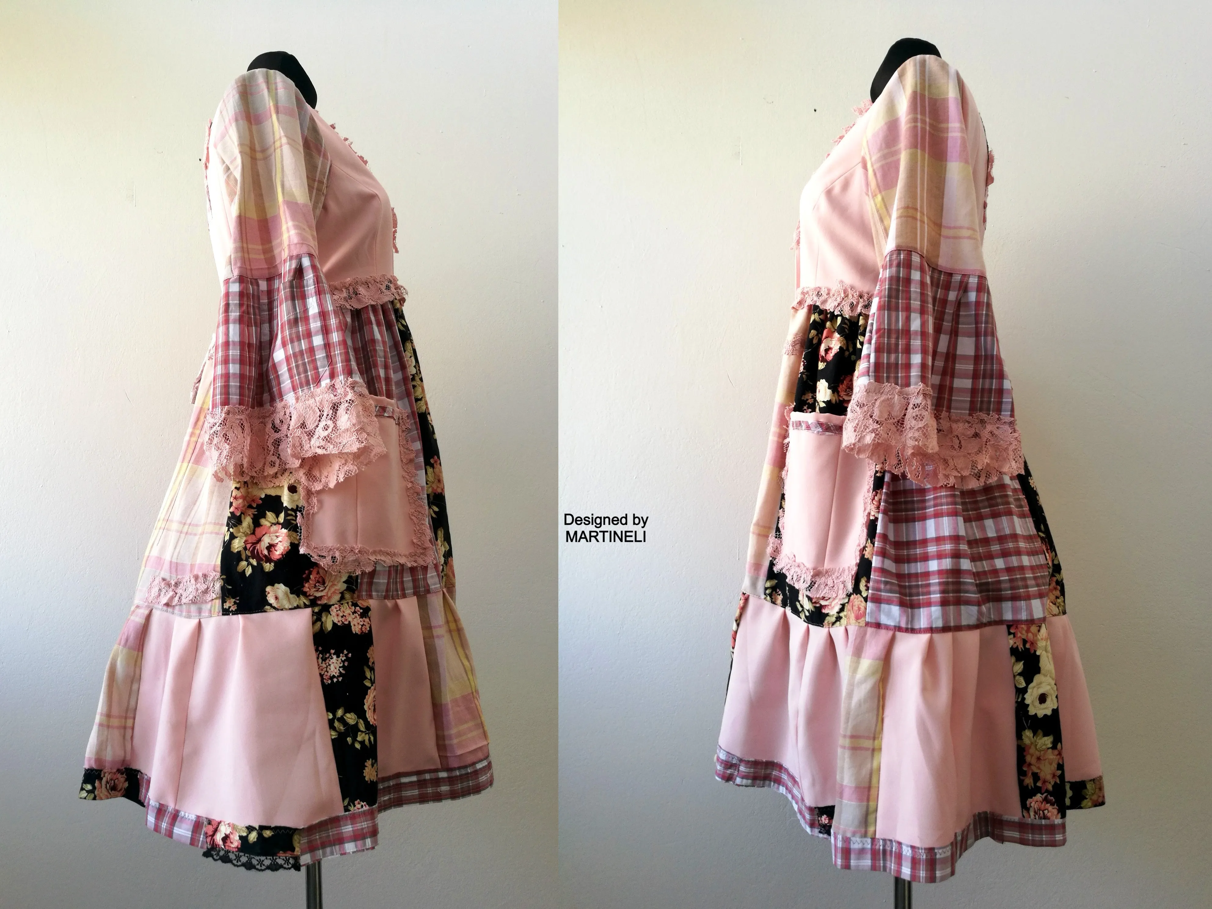Pink Duster Dress,M/L Summer Jacket Dress