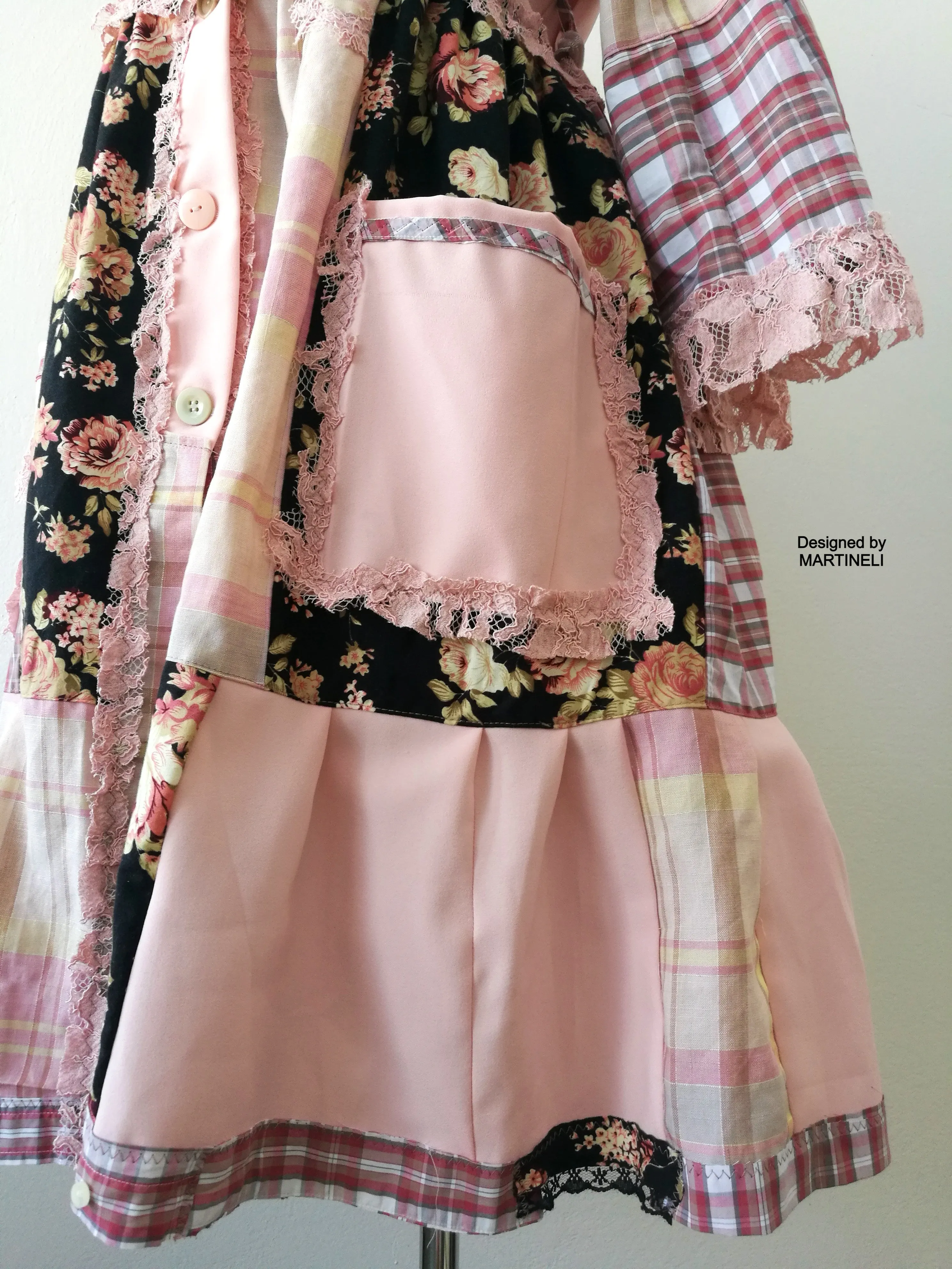 Pink Duster Dress,M/L Summer Jacket Dress