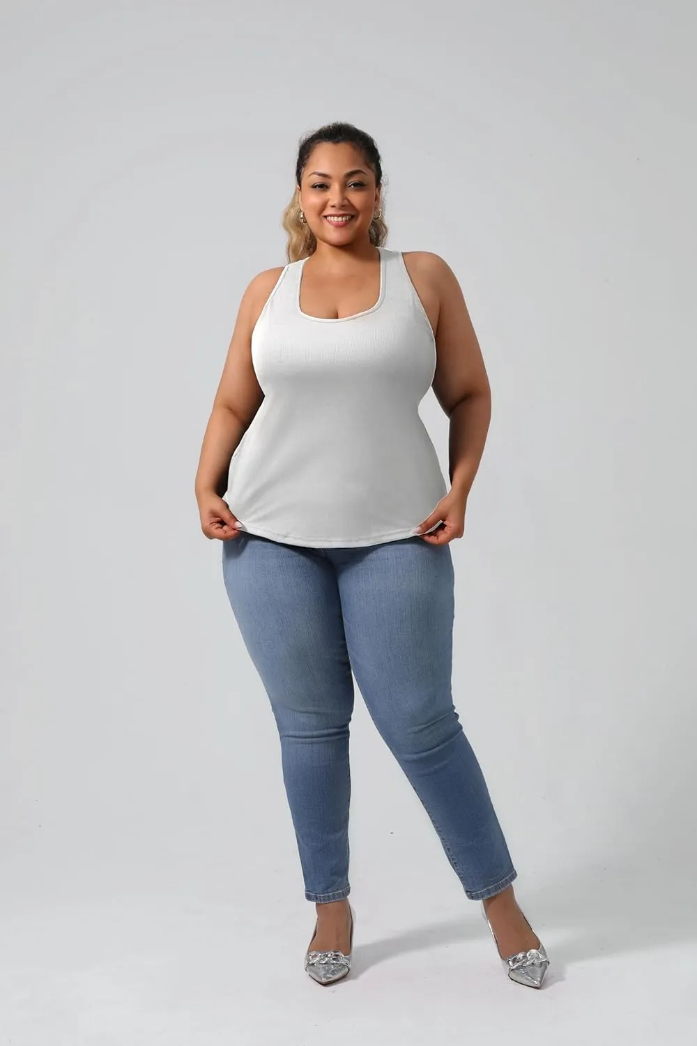 Plus Size Women's Casual Sports Tank Top,Breathable and Soft, for Sports and Daily Life Wear
