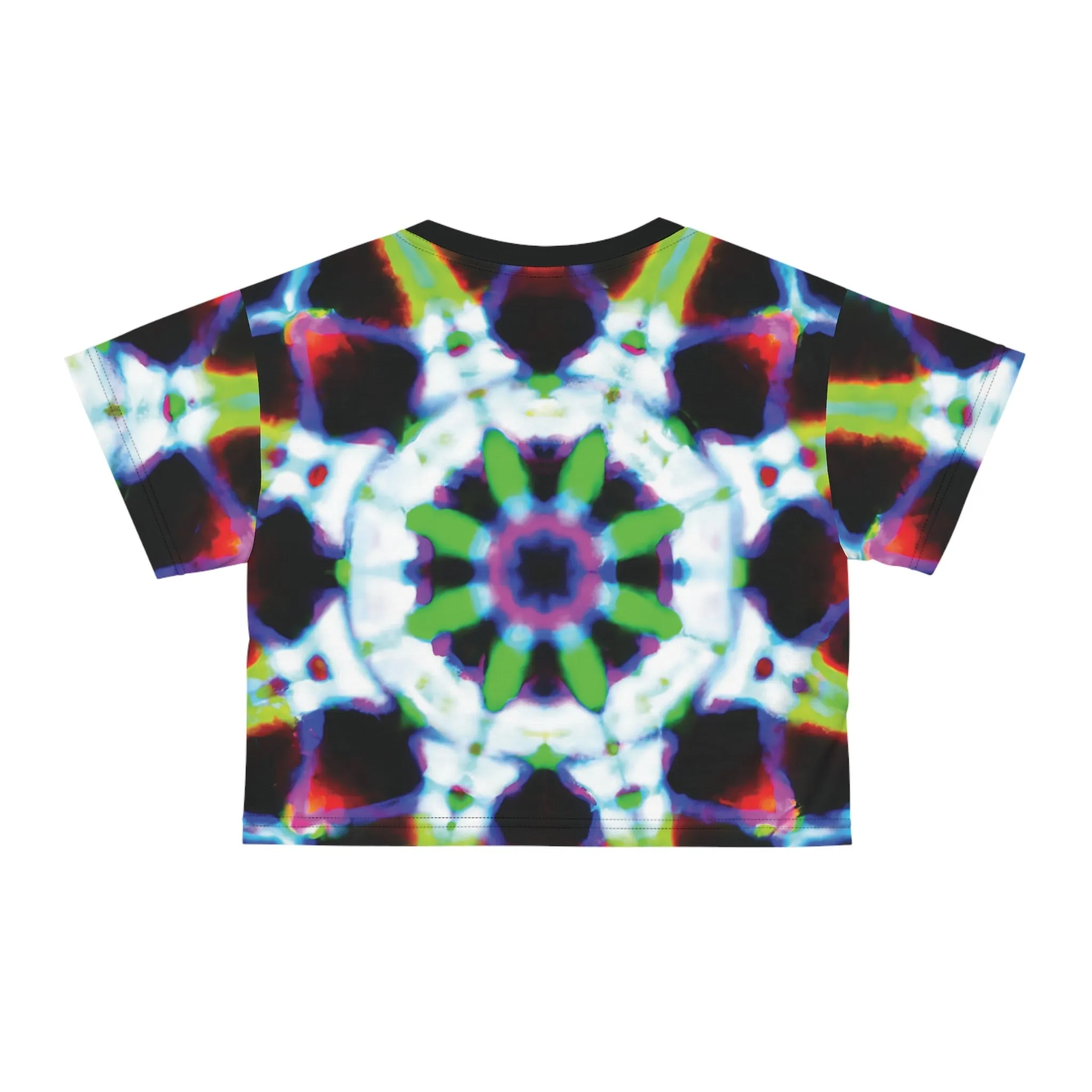 PsyTrance Fractals - Crop Tee (AOP)