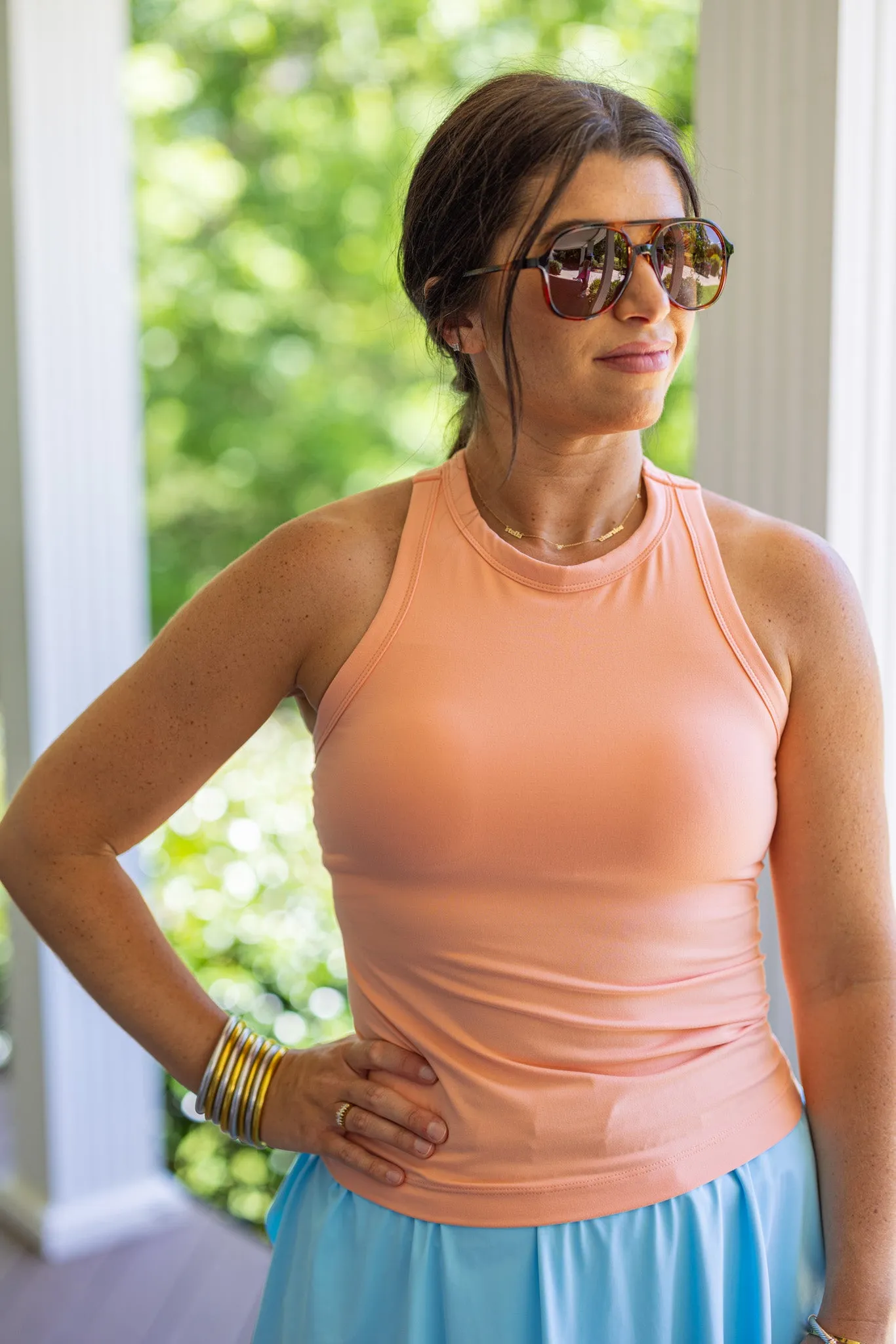 Racerback Light Coral Tank Top