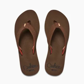 Reef Womens Cushion Breeze Flip Flops - Chocolate