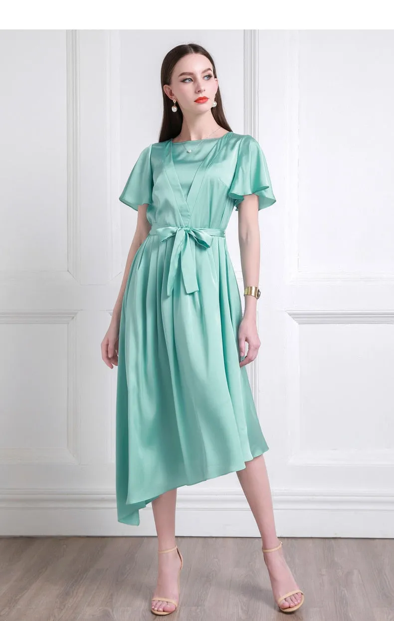 Robe en satin Lilianne