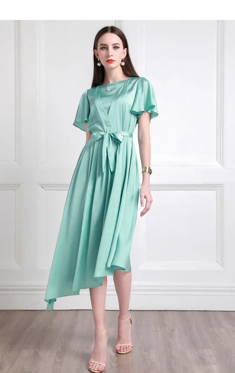 Robe en satin Lilianne