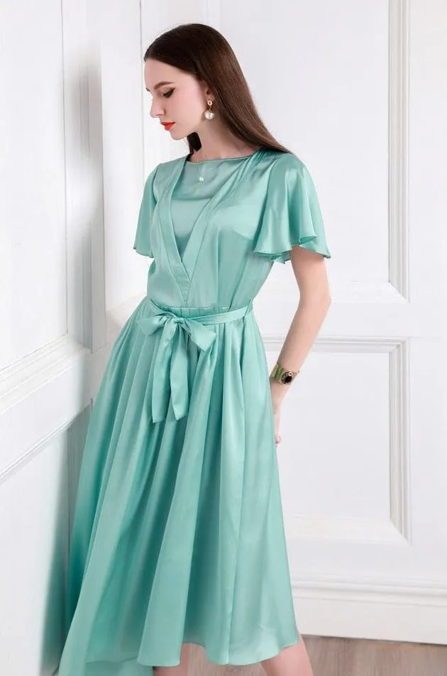 Robe en satin Lilianne