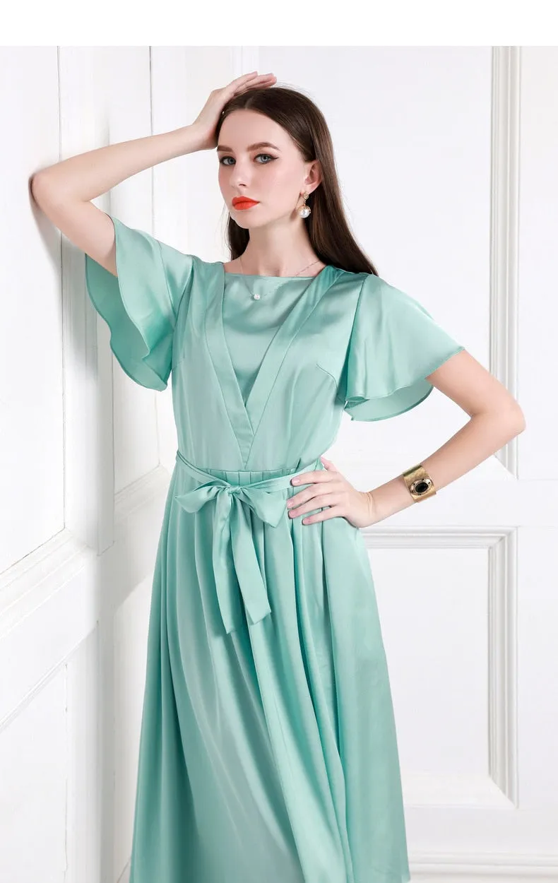 Robe en satin Lilianne