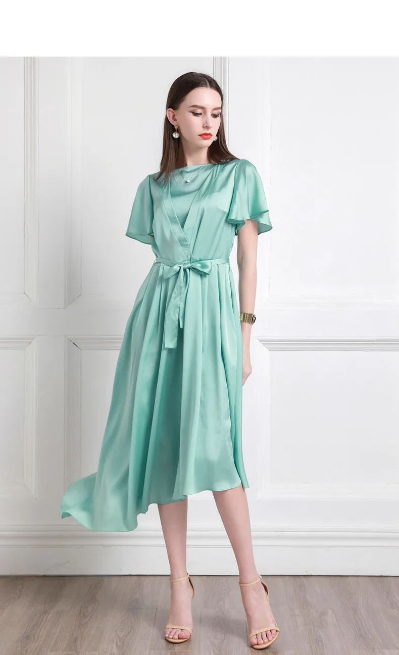 Robe en satin Lilianne