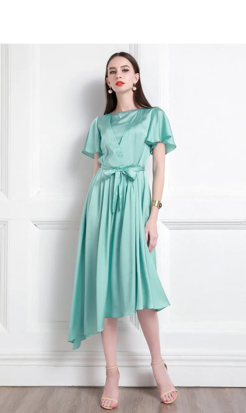 Robe en satin Lilianne