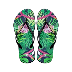 Samba Sol Women’s Fashion Collection Flip Flops - Tropical