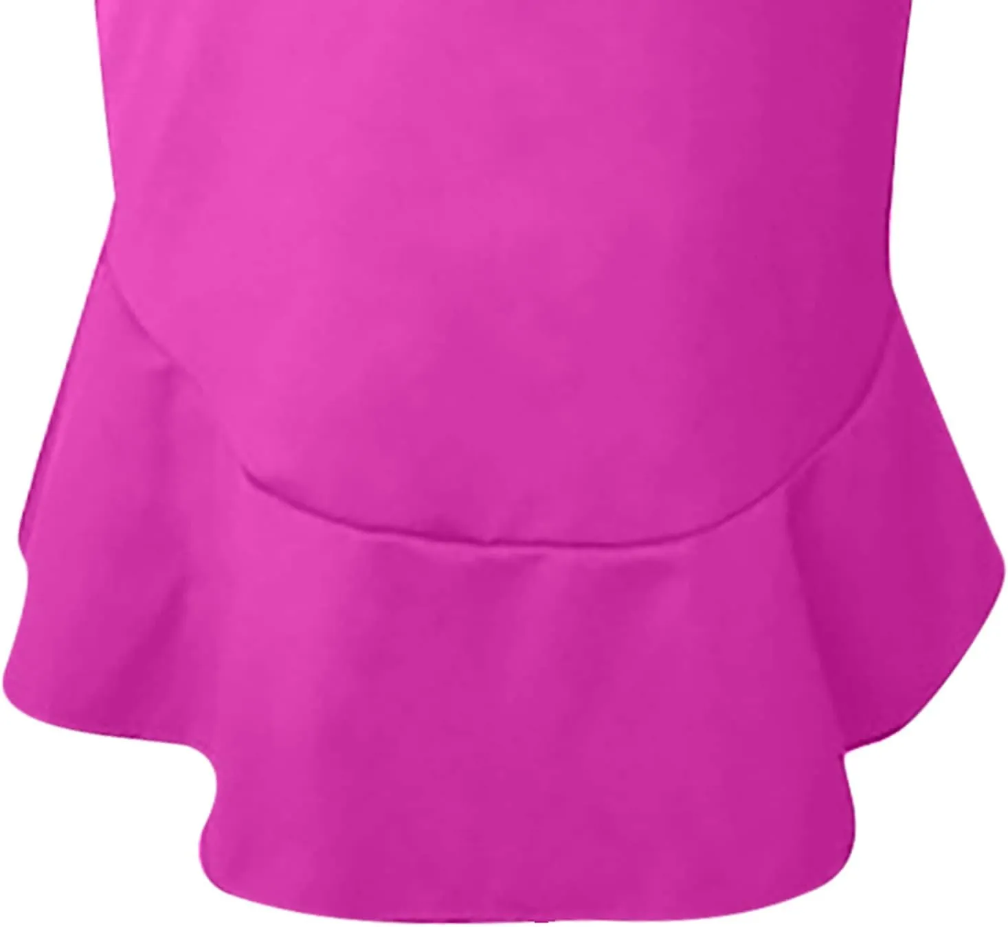 SERYU Women's High Waist Stretchy Ruffle Hem Fishtail Bodycon Midi Pencil Skirt