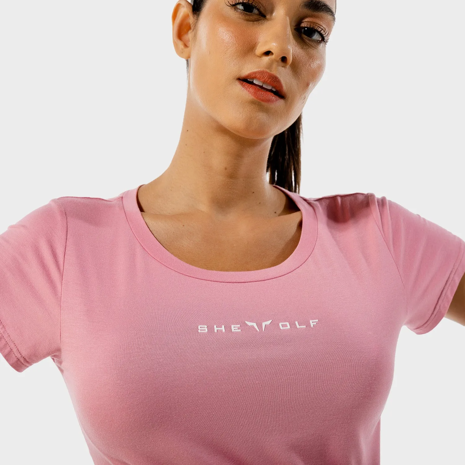 She-Wolf Crop Top - Baby Pink