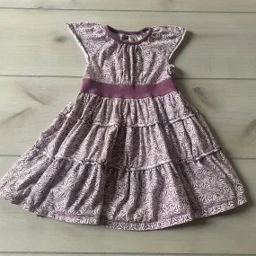 Tea Collection Purple Floral Twirl Front Dress