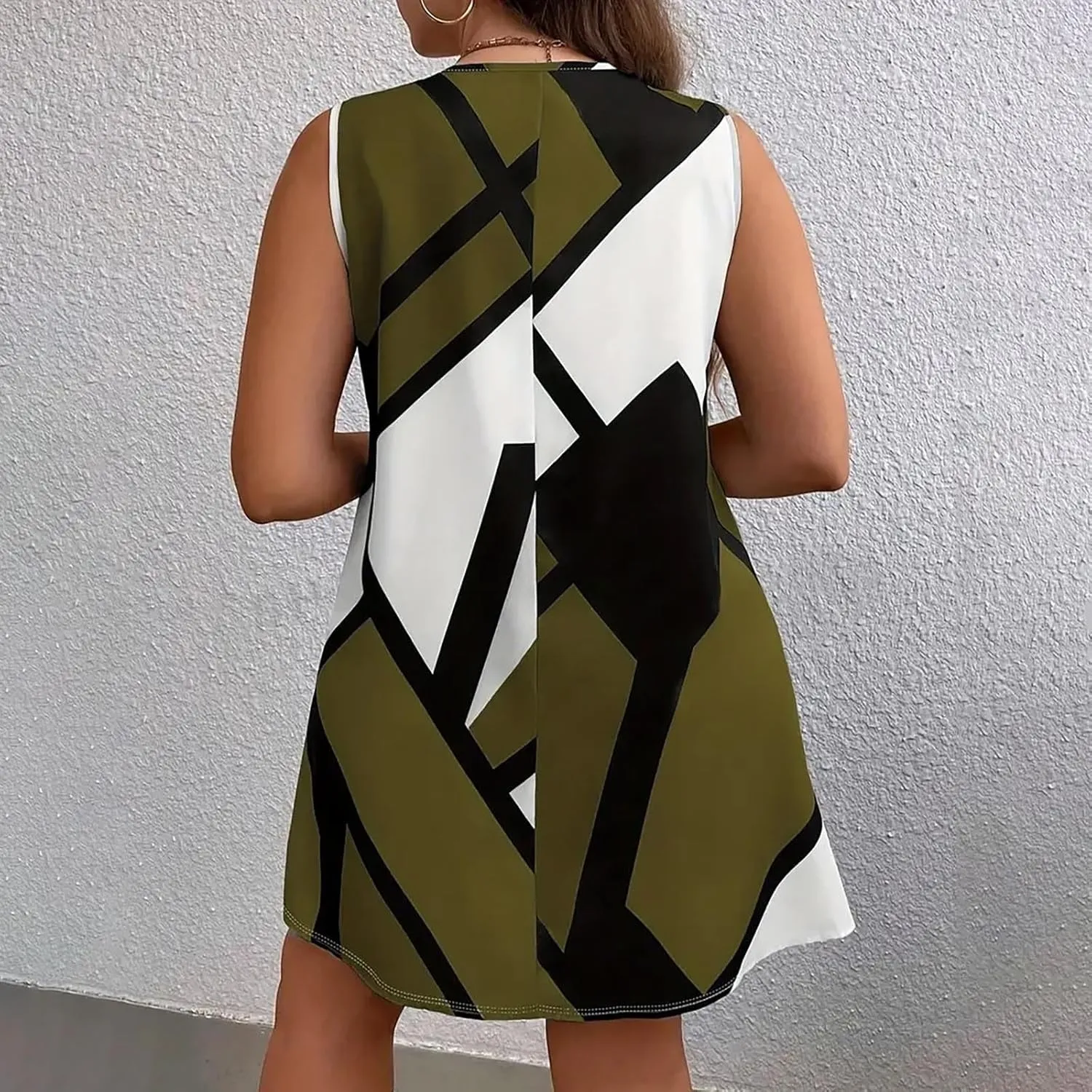 Women's 2025 Maxi Dress Elegant Plus Size Sleeveless Waist Slimming Dress Flowy Beach Maxi Dresses Beach Travel Dress