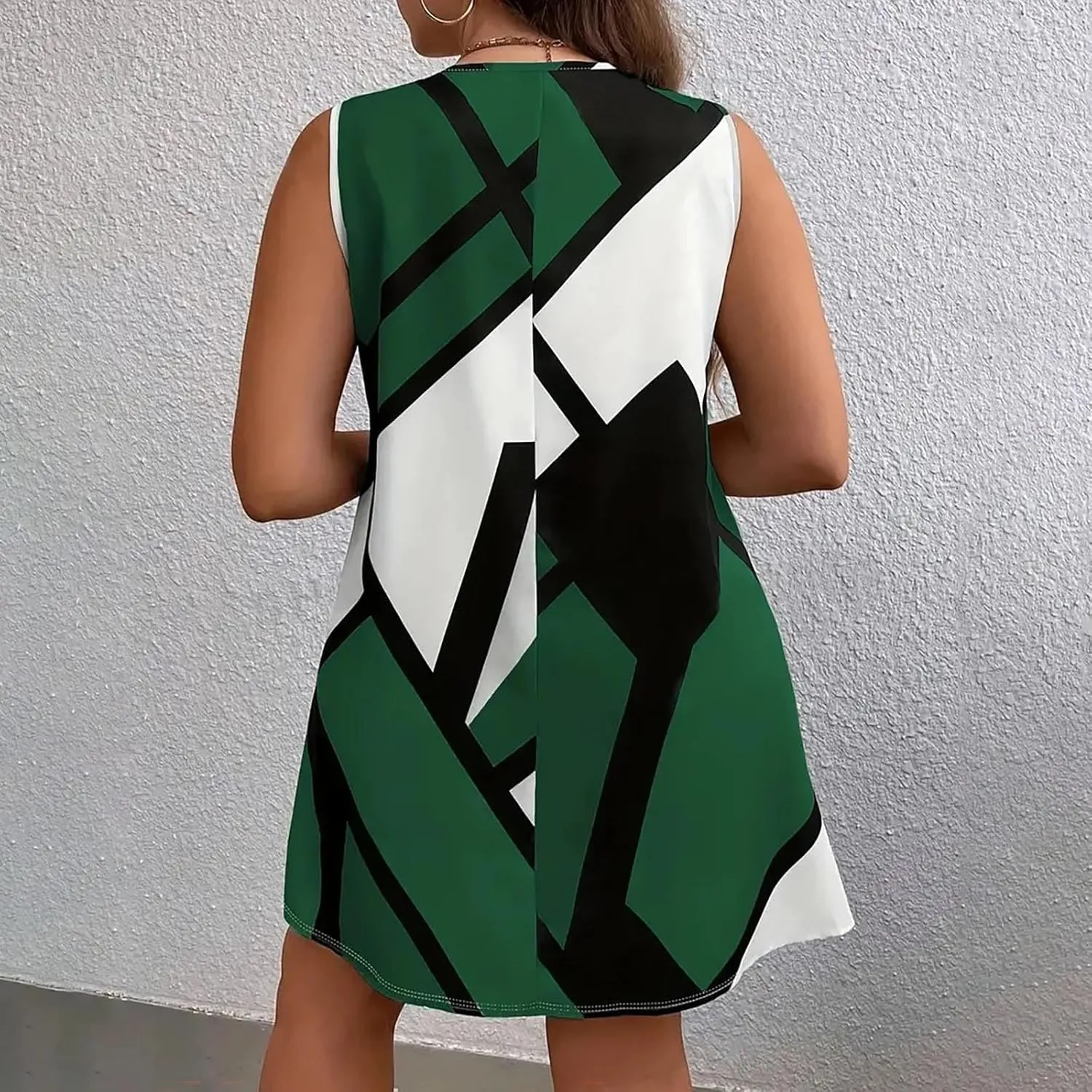 Women's 2025 Maxi Dress Elegant Plus Size Sleeveless Waist Slimming Dress Flowy Beach Maxi Dresses Beach Travel Dress