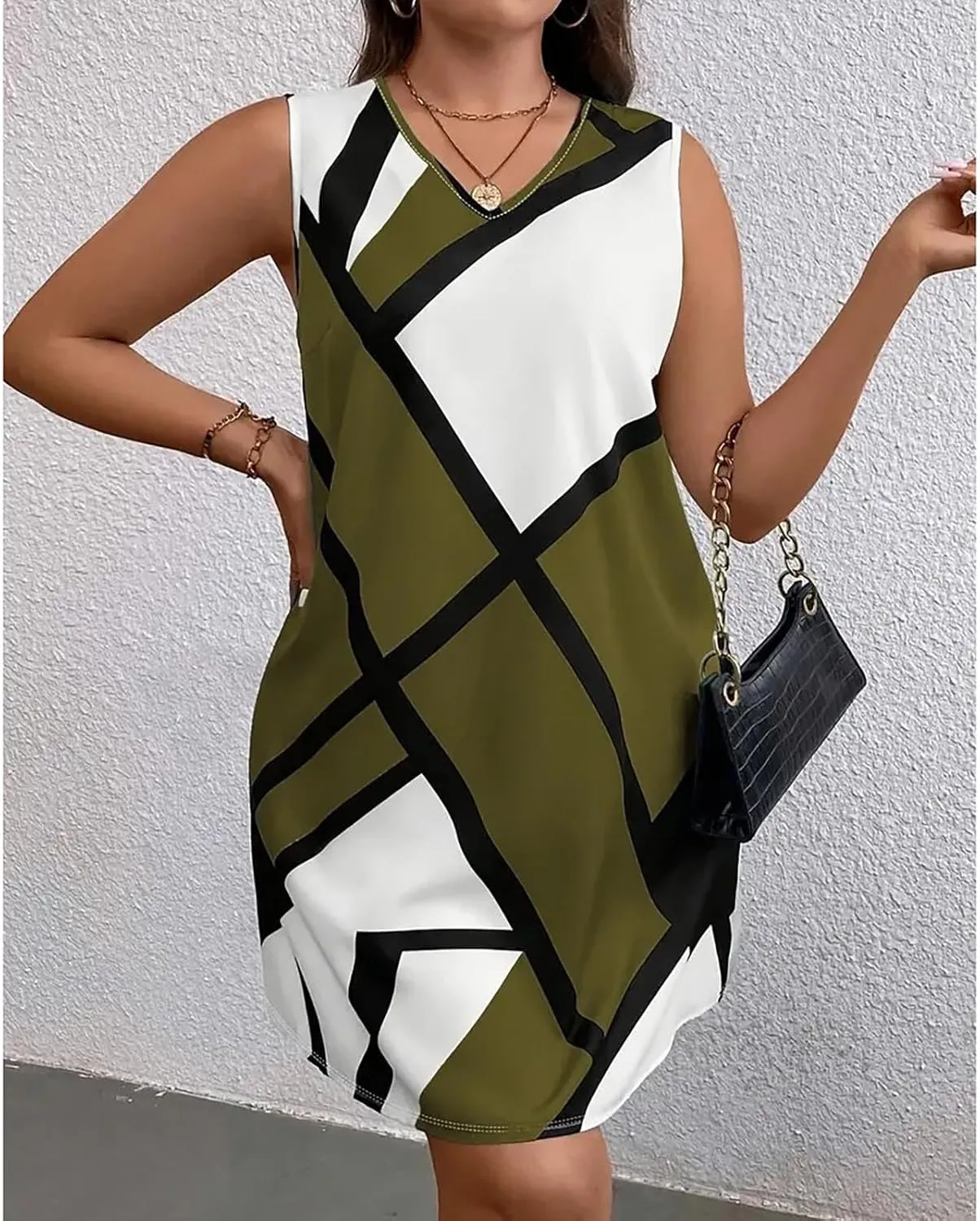 Women's 2025 Maxi Dress Elegant Plus Size Sleeveless Waist Slimming Dress Flowy Beach Maxi Dresses Beach Travel Dress