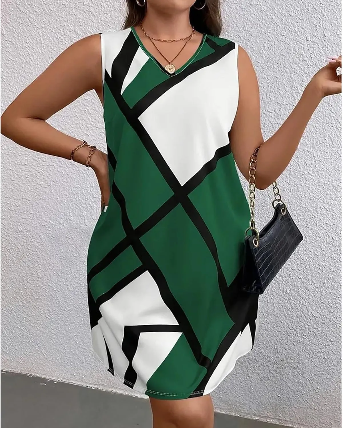 Women's 2025 Maxi Dress Elegant Plus Size Sleeveless Waist Slimming Dress Flowy Beach Maxi Dresses Beach Travel Dress