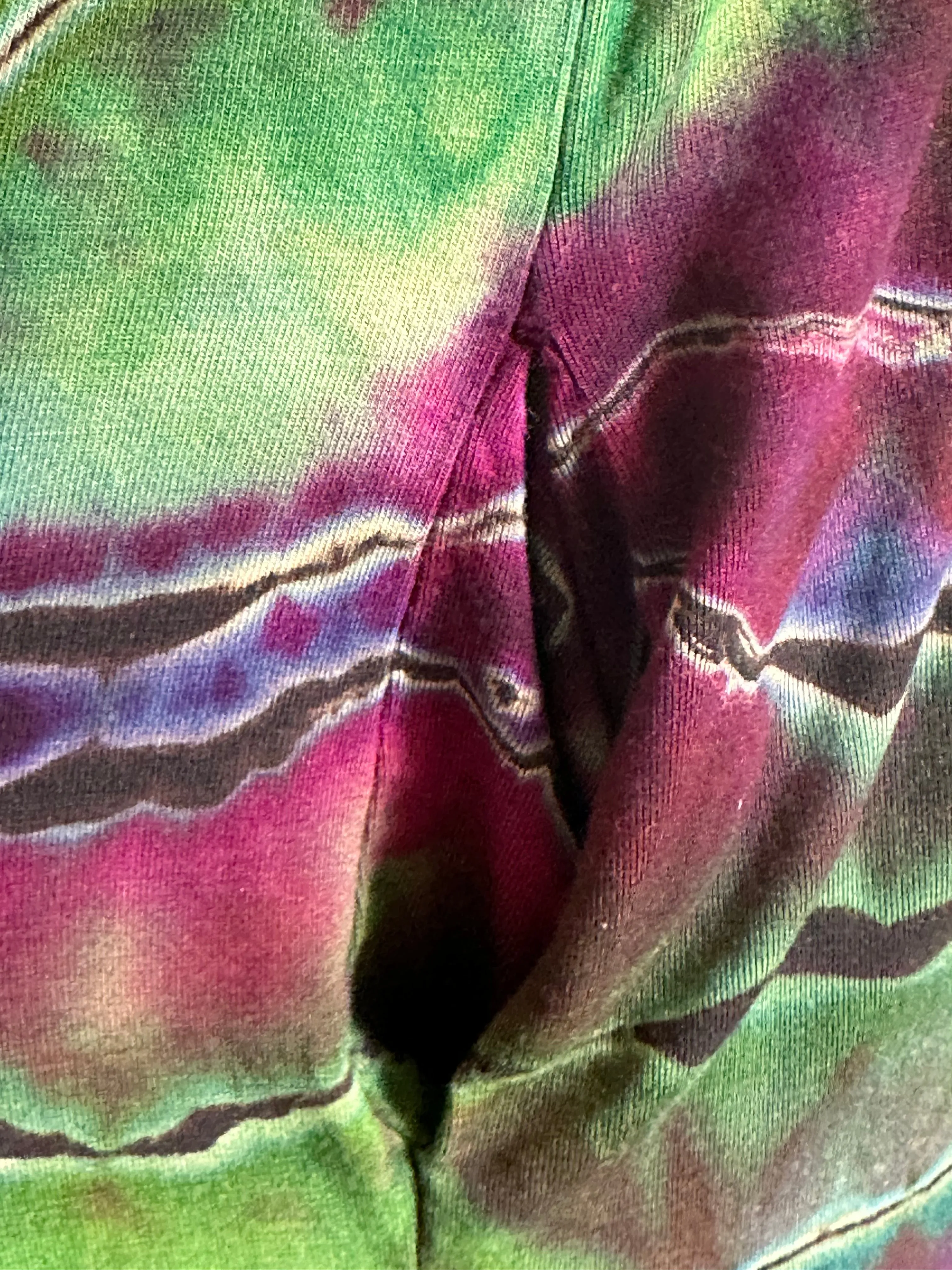 Women’s XL Reverse Geode Maxi Skirt with Pockets in ‘Emerald Berry’