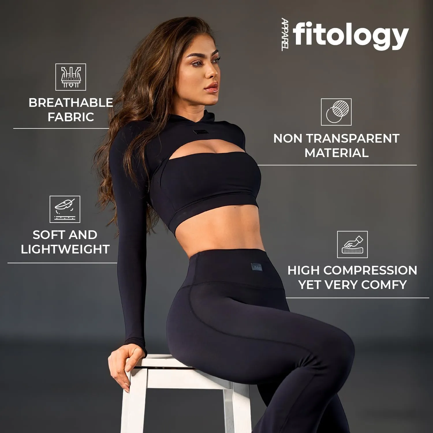 Workout Hoodie for Women Gym Cropped Top Athletic Sweatshirt Jacket Breathable Pullover Workout Crop Top